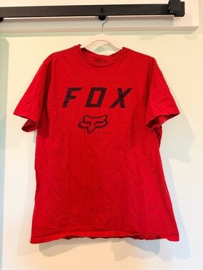 Fox Red Short-Sleeve Tee with Black Logo